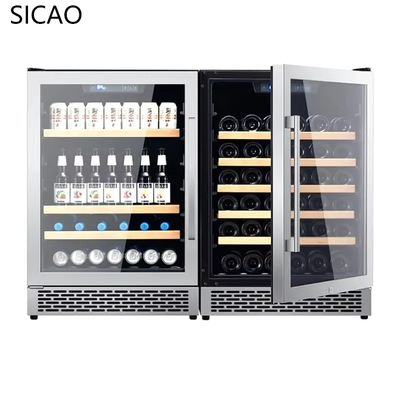 Wine Beer Dual Zone - Refrigerador de bebidas embutido com 2