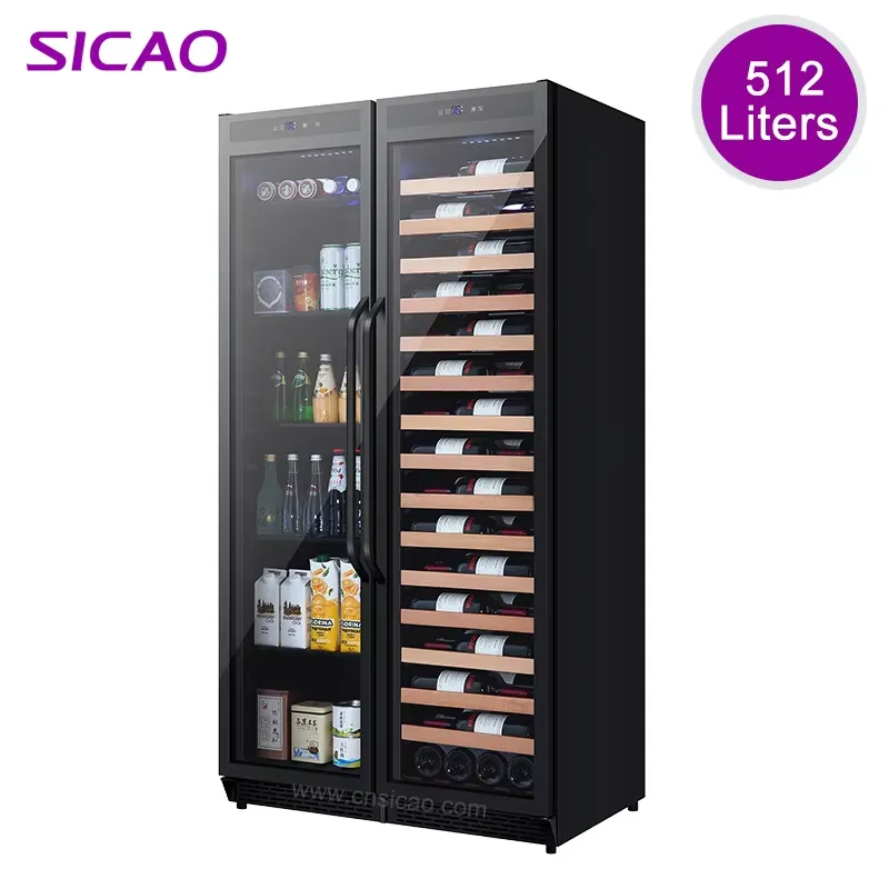 Wine Beer Dual Zone - Frigobar Embutido com Duas Portas, Refrigerador