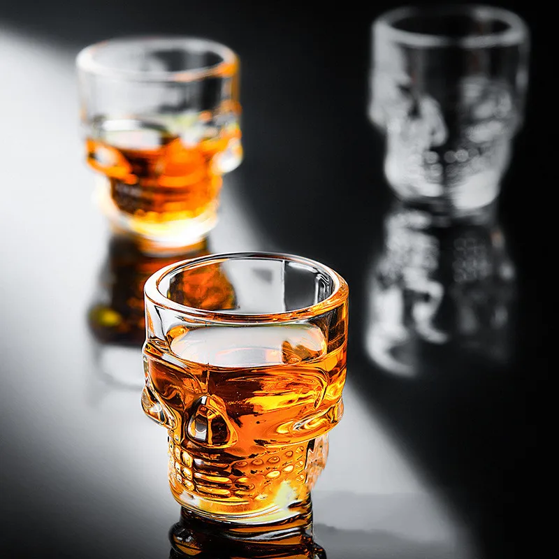 1/2 pçs crânio cabeça tiro cop - Whisky Beer And Wine avaliação e preço