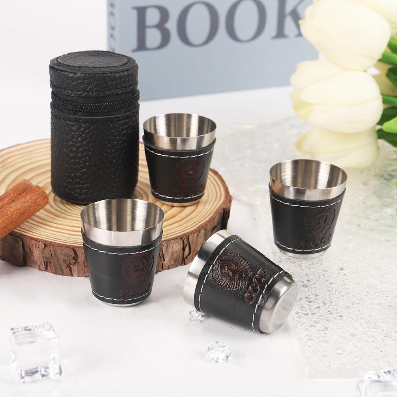 Conjunto de 4 Copos de Viagem  - Whisky Beer And Wine avaliação e preço