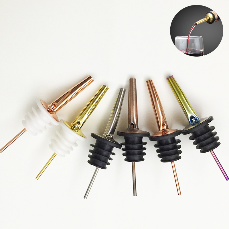 4 pces preto/rosa ouro/prata d - Wine Aerator Pour avaliação e preço